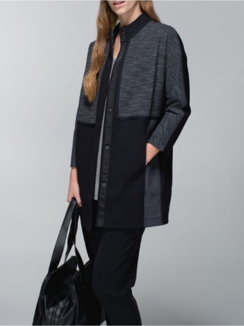 Lululemon Cocoon Car Coat Shine Dot Black Jacket Coal extra small 2